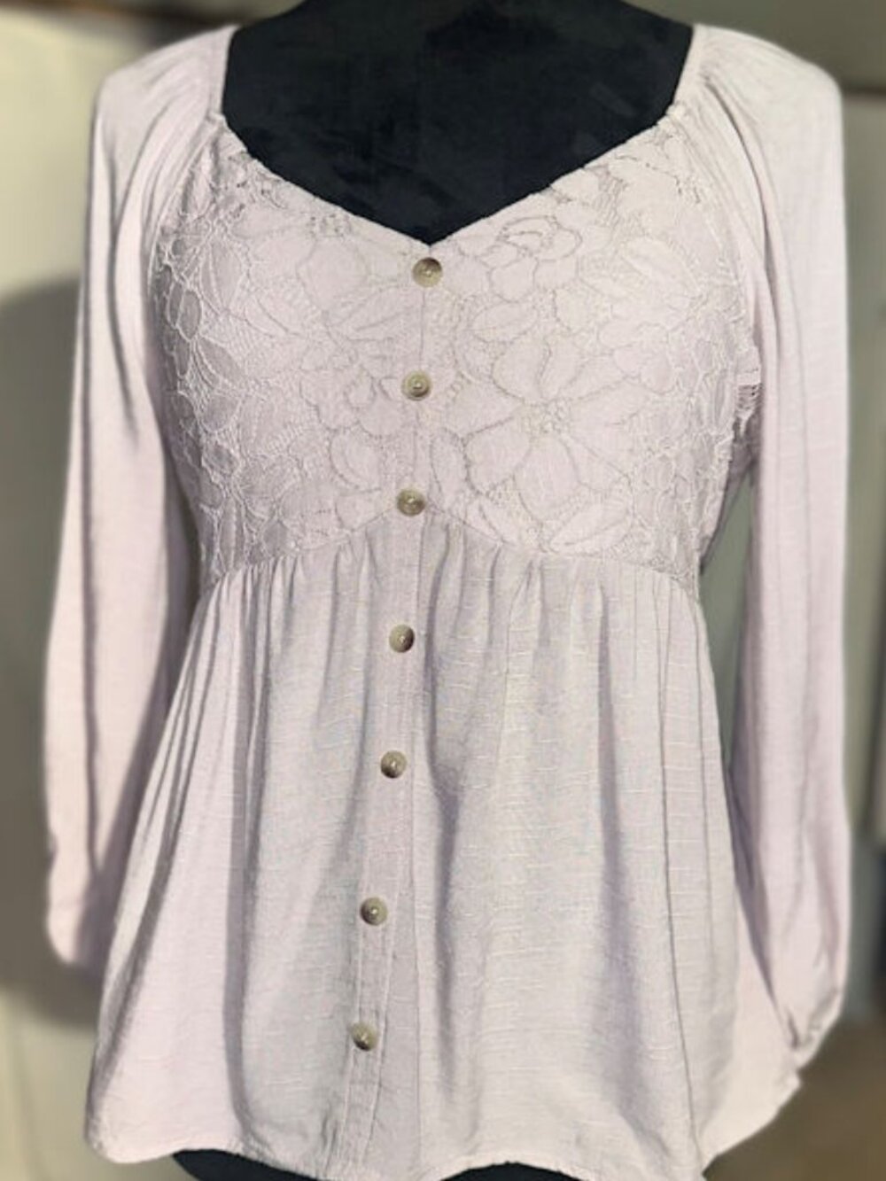 Maurices Baby Doll Top, Lavendar, XS